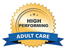 badge indicating High Perfomance rating