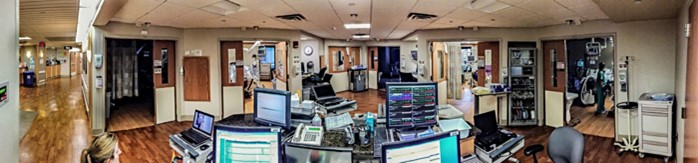 Panorama view of the MICU