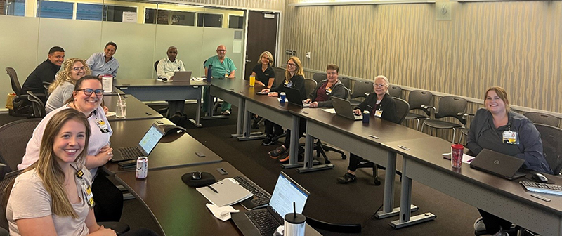 physicians participating in a patient conference