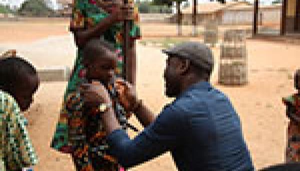 caring for patients in Ghana