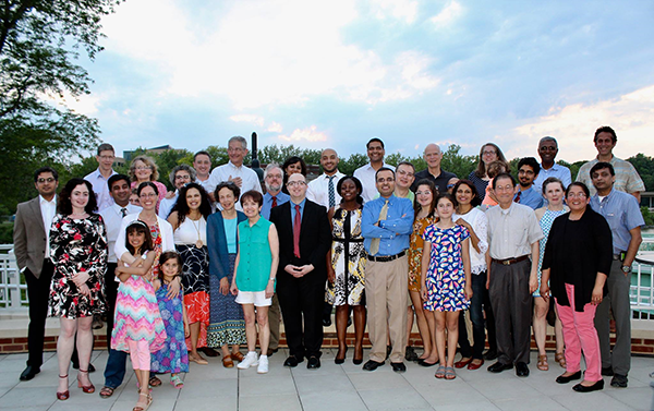 group photo of Neohrology Fellowship program mambers and families