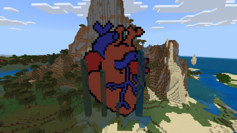 illustration of a heart "bleeding" water