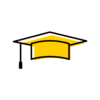 graduation cap decorative icon