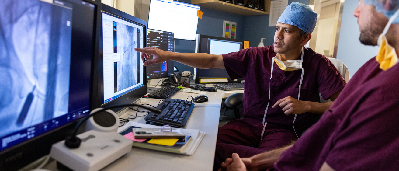 EP Fellows reviewing imaging