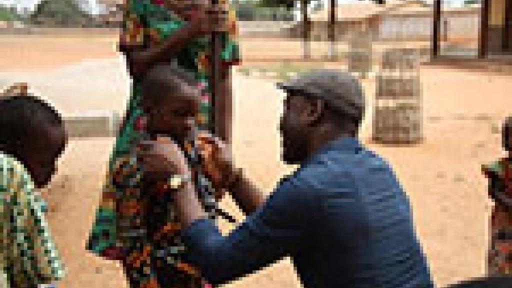 caring for patients in Ghana